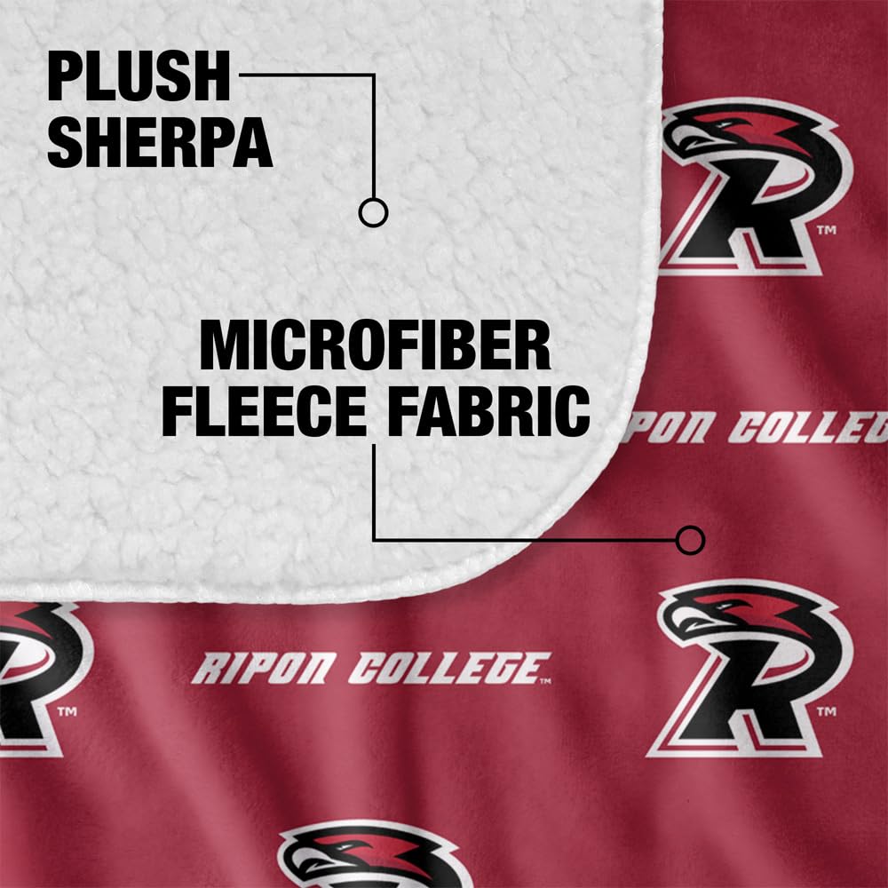 Ripon College Red Hawks Logo Pattern Silky Touch