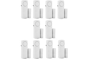 HIIXHC Personal Security Window & Door Alarm Bell | Wireless Sensor Door Window Burglar Alarm | Pack of 10