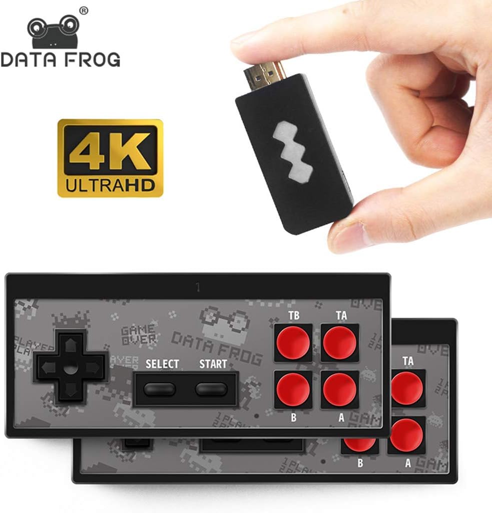 Retro Game Console ，Y2 4K Video Game Console ，Built in 568 Classic Games ，Wireless Controller Output Dual Players