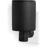 Happy Wax Outlet Auto Shut-Off Timer Warmer - Black | Compact Wall Plug-In with Timer - No-Scrape Dish - Perfect for Bathrooms &amp; Small Spaces - Best use with Scented Wax Melts