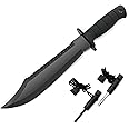 Lancergear Hunting Knife with Sheath, 15-inch Fixed Blade Tactical Hunting Knives for Camping, Survival Training, Bushcraft and Adventure