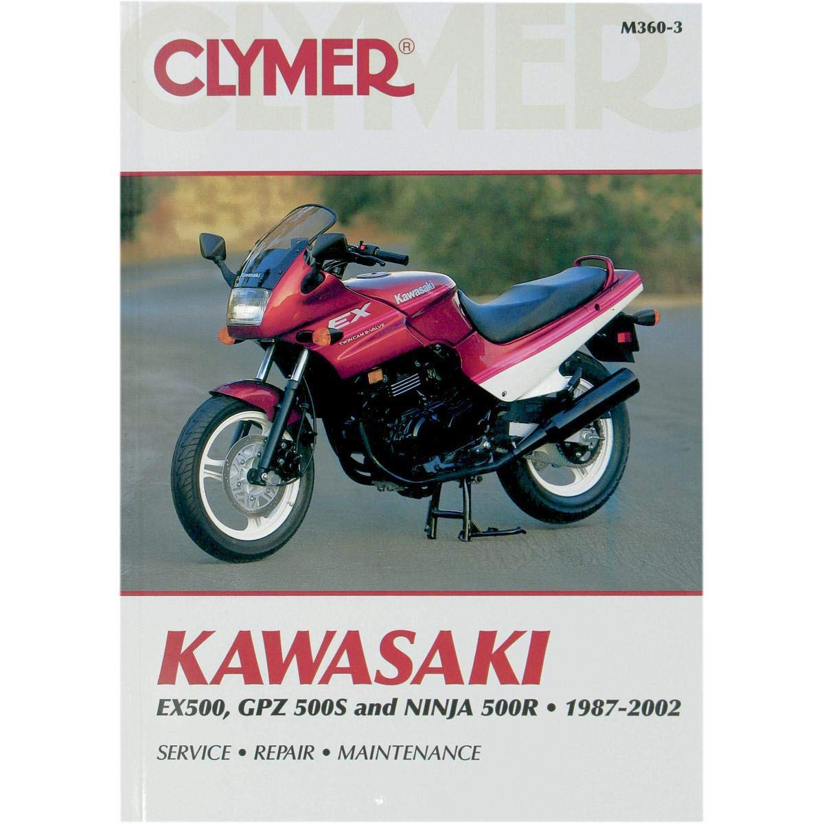 Amazon.com: Clymer Kawasaki EX500, GPZ500S & Ninja 500R (1987-2002)  (53097): Automotive