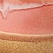 Amazon Brand – Stone & Beam Modern Round Ceramic Home Decor Flower Vase - 7 Inch, Coral White Tan