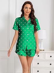 Umeyda Girls Satin Silky Collar V Neck Ruffle Short