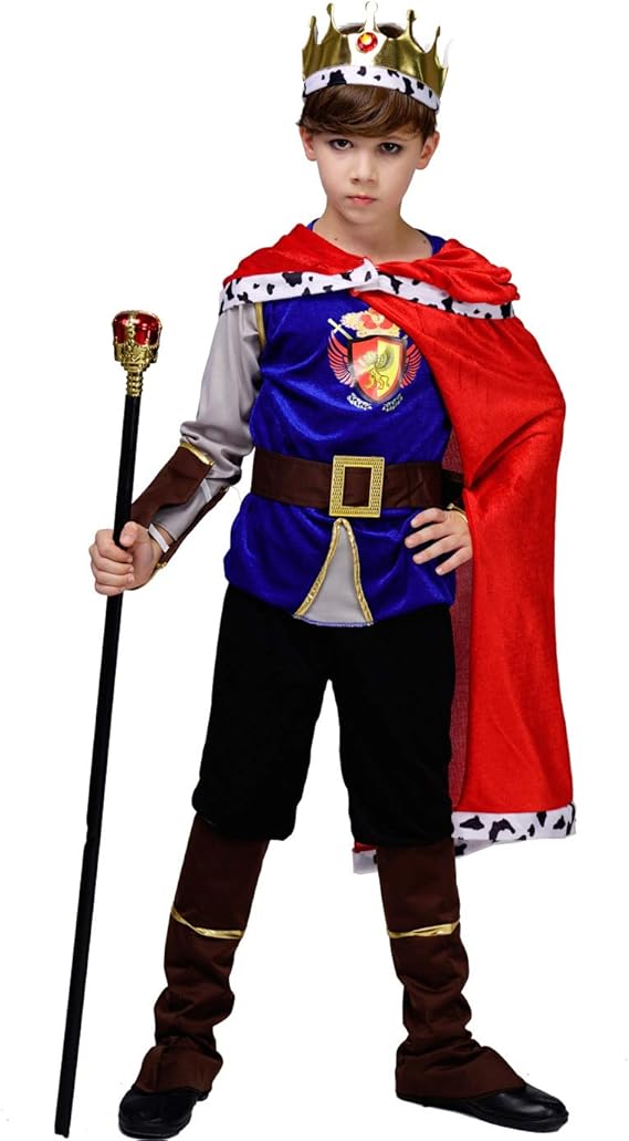 Amazon Co Jp 子供用中世プリンスキングコスチューム Us サイズ 10 12y 服 ファッション小物