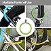 NDakter Bike Lock 12mm Heavy Duty Portable Bicycle Disc Lock, Cycling Locks Anti-Theft High Security for Mountain Bike Road Bike Commute Bike, Kid’ Bike (Green)thumb 4