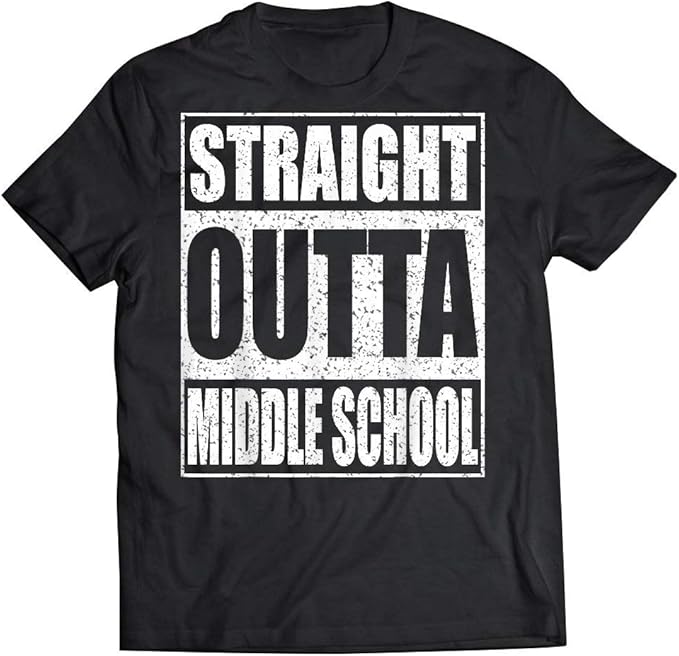 Straight Outta Middle School Tshirt 2020 Graduation Gift