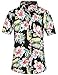 SSLR Women's Button Down Causal Short Sleeve Hawaiian Aloha Shirt