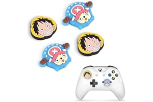 DLseego Luffy & Chopper 4PCS Thumb Grips Caps for Xbox One PS5 PlayStation4 DualSense Switch Pro Wireless Controller Steam De