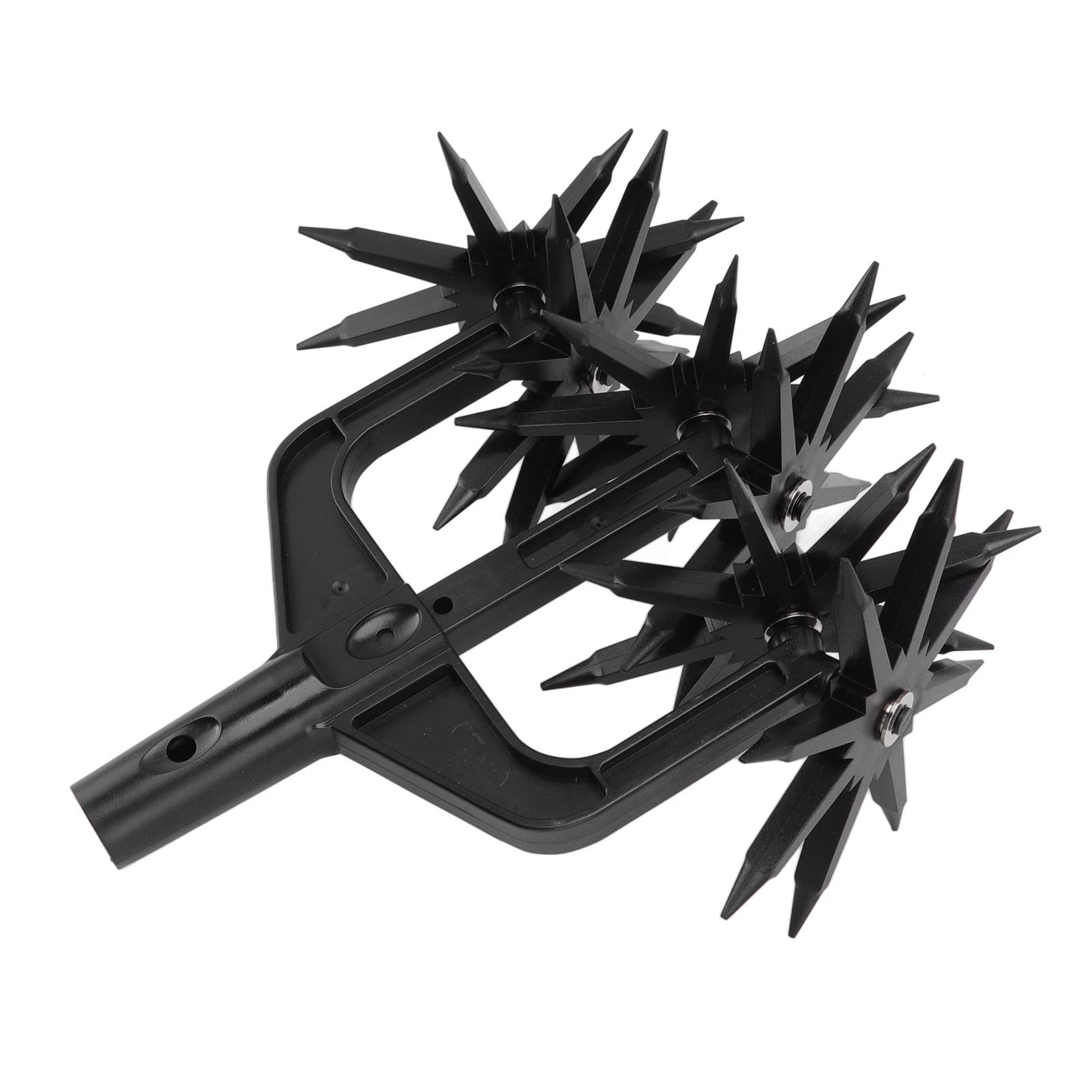 Fybida Rotary Cultivator, Garden Soil Scarifier Wear Resistant 2 in 1 Ventilated Scarifier Rotary Tiller for Garden