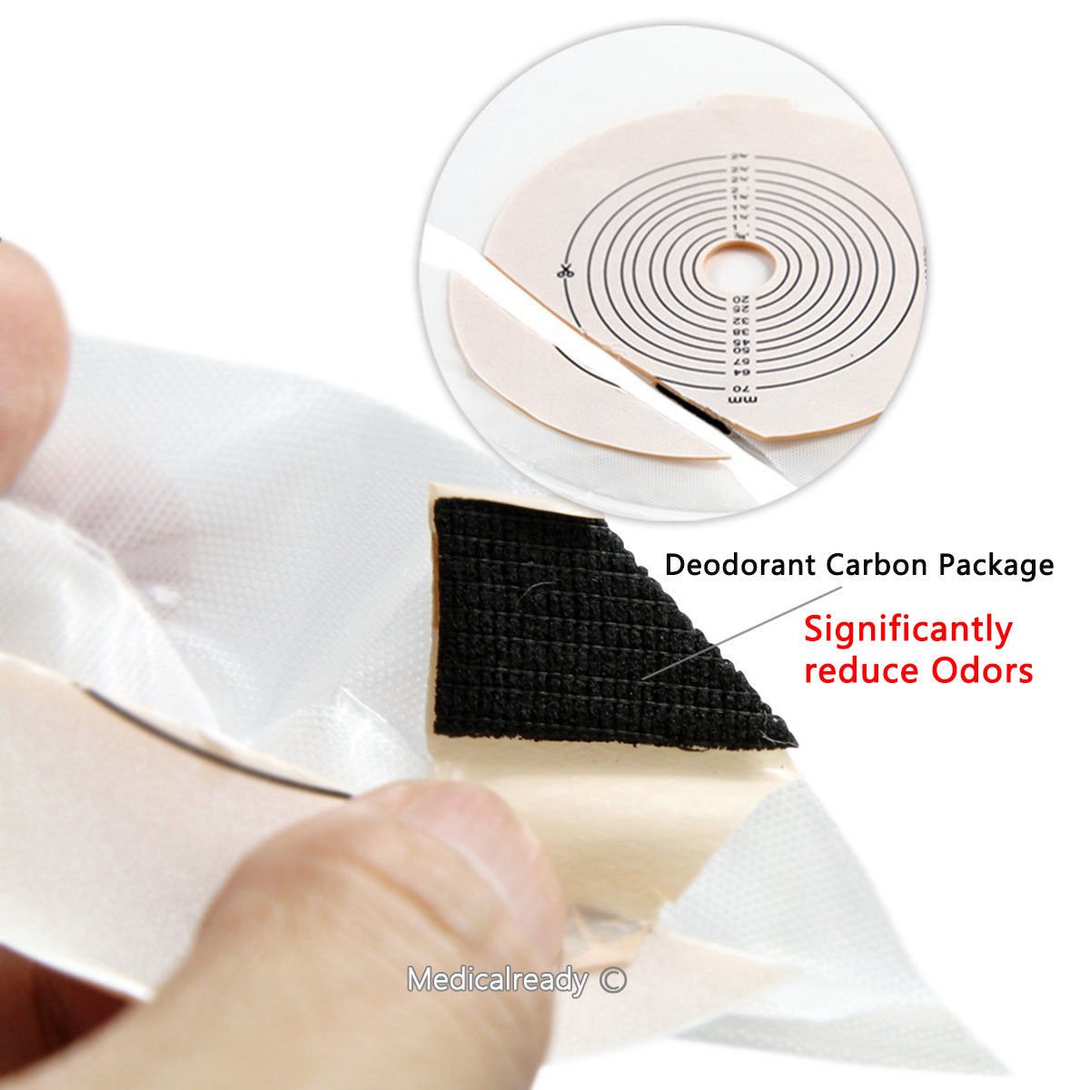 Amazon.com: (Box of 20) Colostomy Bags,Disposable, Reusable,New Genuine Hypoallergenic/Paste Ostomy Bags/Stool Bags/Colon Surgery.20 One Piece Drainable ...