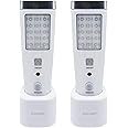 Bonashi 4-in-1 Motion Sensor Wall Night Light, Power Failure LED Light, Emergency Flashlights, Rechargeable Torch, Perfect for Power Outages and Hurricanes, Bright White 2-Pack