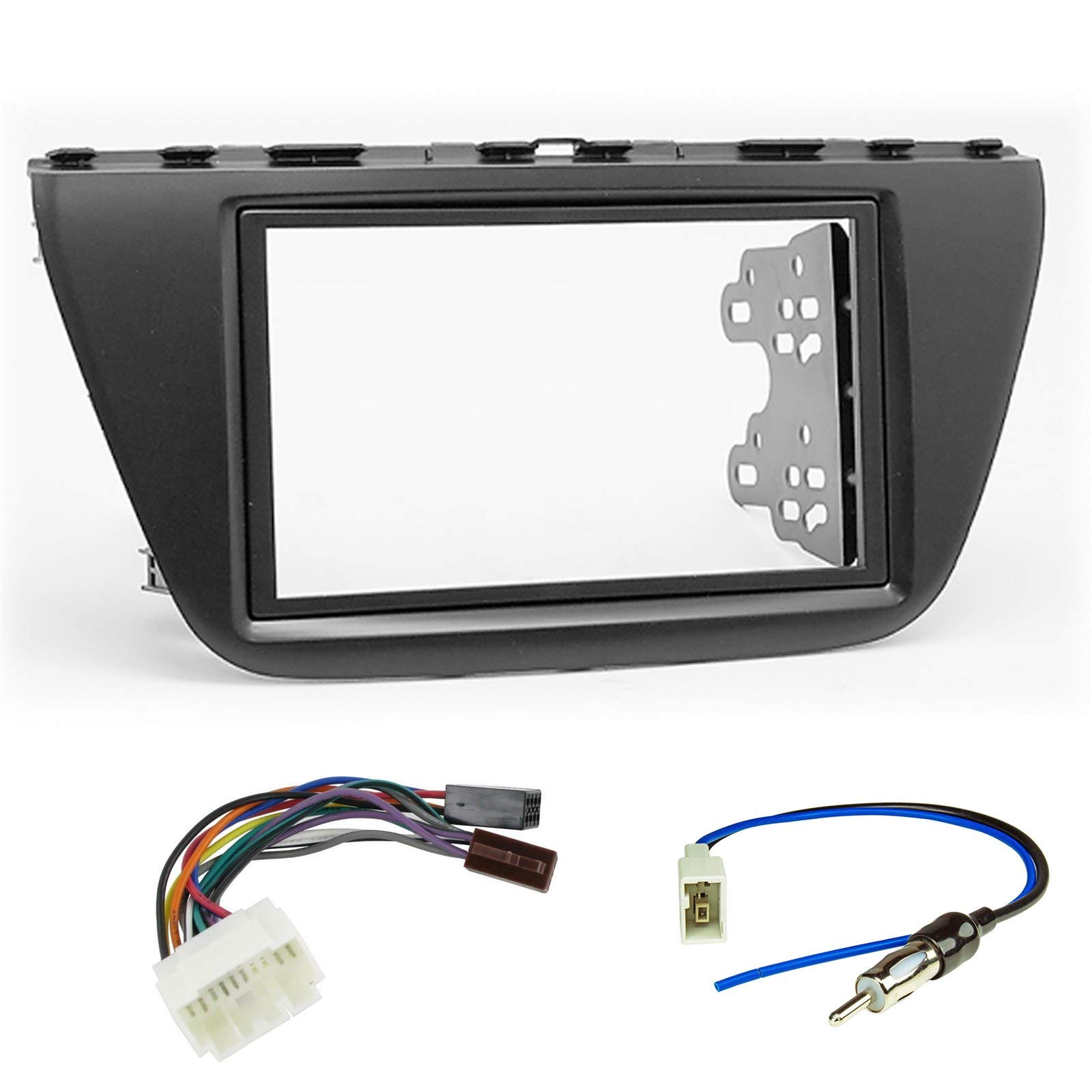 Sound-way - 2 DIN in dash car stereo adapter mounting fascia kit compatible for SUZUKI Sx4 2013+ / S-Cross 2013+ - KA11-438