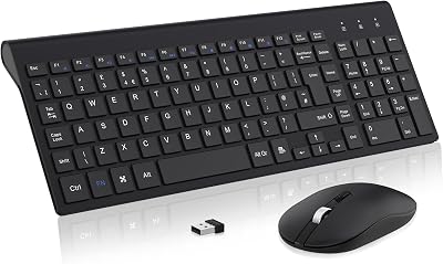 Cimetech Wireless Keyboard and Mouse 2.4G UK Layout Numeric Keypad USB