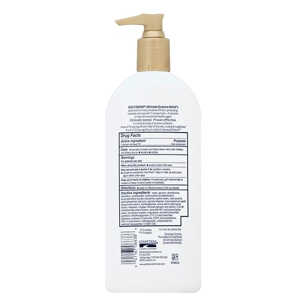 GOLD BOND MEDICATED ECZEMA RELIEF SKIN PROTECTANT LOTION, 14 OZ LOTION WITH 2% COLLOIDAL OATMEAL