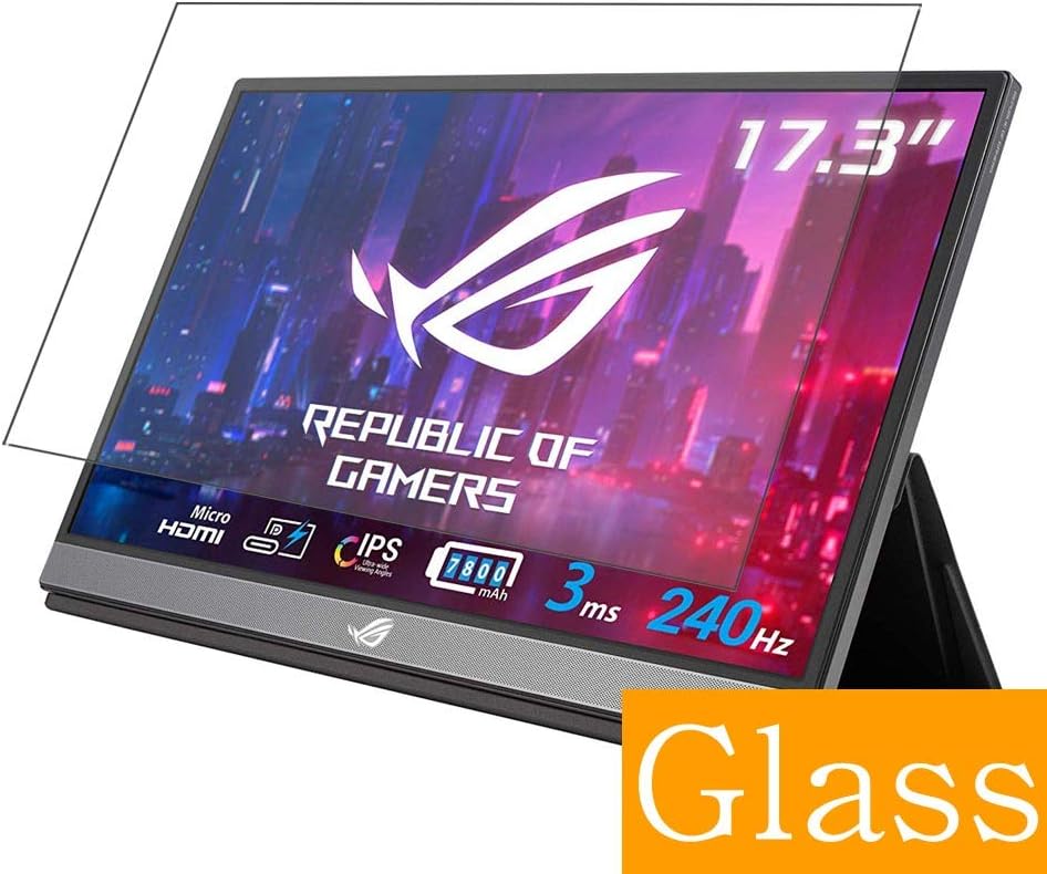 Synvy Tempered Glass Screen Protector for ASUS ROG Strix XG17AHPE 17.3" Visible Area 9H Protective Screen Film Protectors (Not Full Coverage)