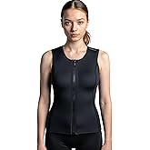 PAWHITS Wetsuit Top 3mm Neoprene Thermal Sleeveless Swimming Tops for Men Women Dive & Swim Vest for Scuba Diving Surfing Sailing Slimming Sauna