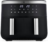 Swan Dual Basket Digital Air Fryer 7.6L 2850W Black view 1