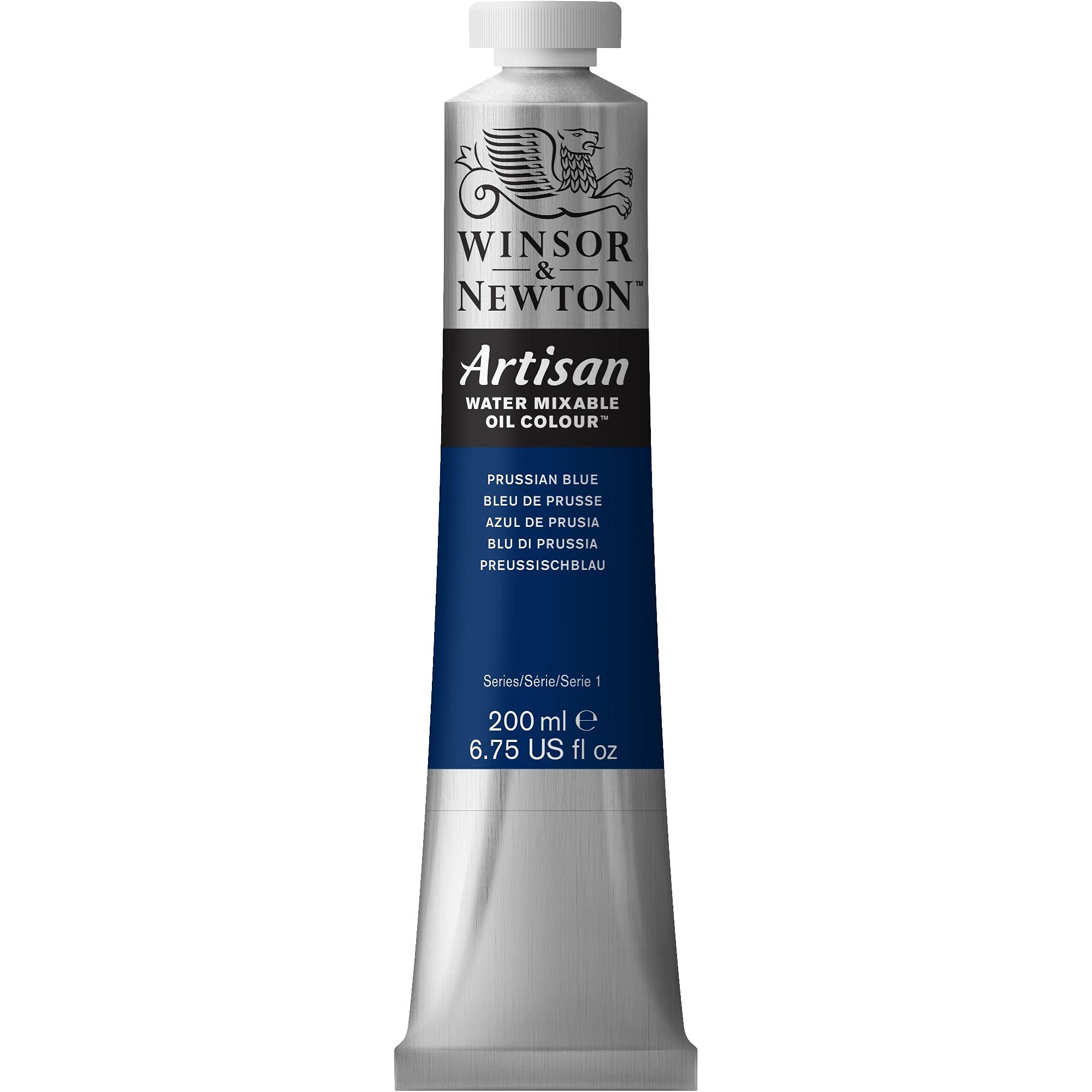 Photo 1 of Winsor & Newton Artisan Water Mixable Oil Colour, 6.75-oz (200ml), Prussian Blue