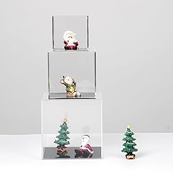 Kcgani Transparent Acrylic Square Cube Containers