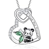Palpitate Animal Necklace for Women 925 Sterling Silver Cute Animal Pendant Christmas Gifts for Women