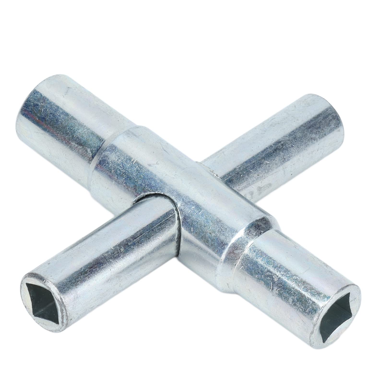 Spacnana 4 Way Sillcock Key, Cross Key Wrench 4in1 Water Faucet Tap Tool, 1/4 inch, 9/32 inch, 5/16 inch, 11/32 inch