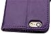 7 Plus Case,Phone Cases 7 Plus, iPhone 7 Plus Cases, 7 Plus Wallet Case, Kasedd Premium PU Leather Wallet Case with [Kickstand] Card Holder and ID Slot for iPhone 7 Plus,Purple