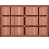 Fimary Silicone Chocolate Bar Sweet Molds Hot Chocolate Moulds Rectangle Baking Silicon Bakeware Molds Shape Wax Flexible Mol