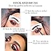 Eyebrow Stencil Shaper with 3 in 1 Eyebrow Pencil Powder Brush-Long Lasting Brow Pencil,Eyebrows Grooming Stencil Kit Reusable Styling Tool,36 Pcs