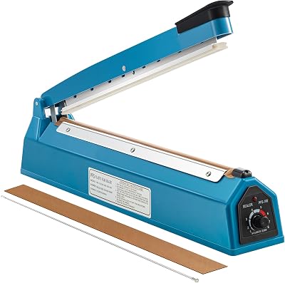 Youyijia 12" Heat Sealer Portable Plastic Bag Sealer Mylar PP Film Food Manual