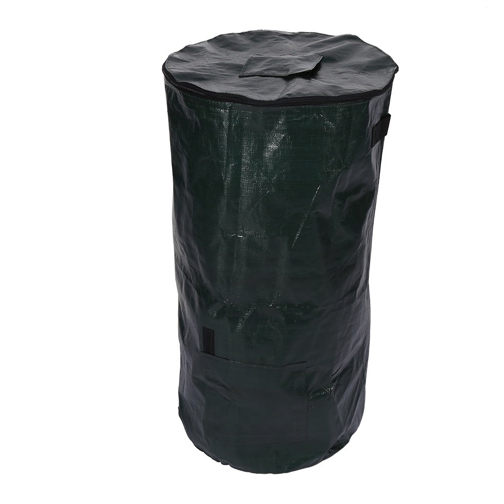 Organic Waste Kitchen Garden Yard Compost Bag Environmental PE Cloth Planter (Size : 45 * 80cm)