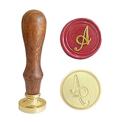 Letter A Initial Alphabet Wax Seal Stamp with