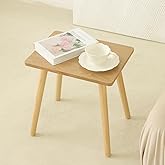 AWASEN Side Table, Small End Accent Table for Living Room Bedroom Office Small Spaces, Modern Wood Side Table Nightstand with Solid Wood, Easy Assembly, (Natural)