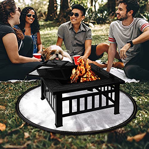 Fire Pit Mat,Fireproof Mat for Under Fire Pit 36",Ember Mat,Round