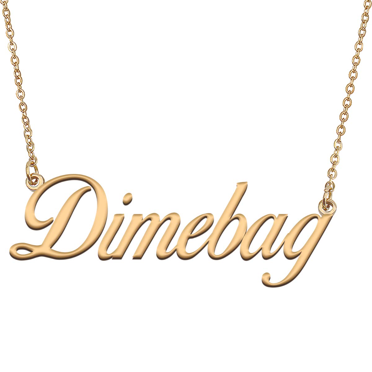 HUAN XUN Customized Custom Simple Any Name Necklace