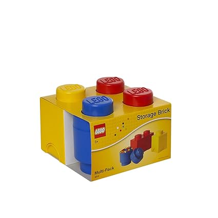 LEGO Aufbewahrungsstein Multi-Pack S, Stapelbare Aufbewahrungsboxen, 3er-Set