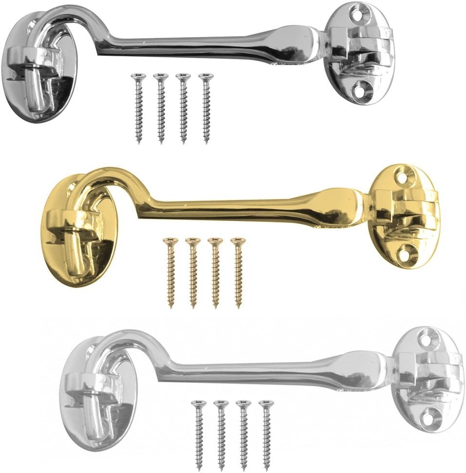 Frelan Hardware Satin Chrome Cabin Hook 300mm JV110GSC