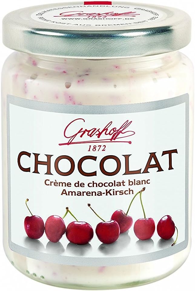 Grashoff Chocolat Blanc Amarena cherry 250g