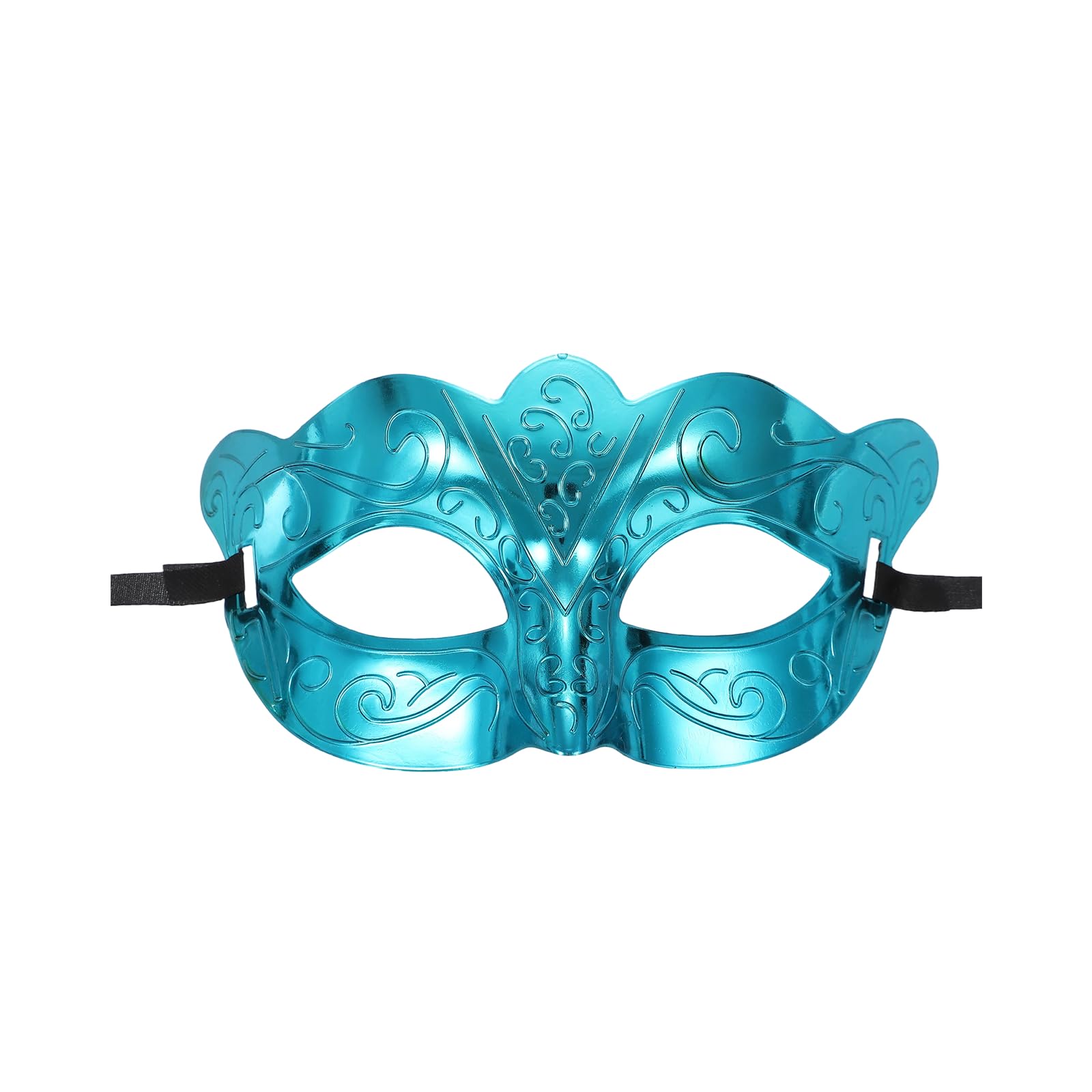 sourcing map Masquerade Mask, Mardi Gras Mask for Men Half Face Halloween Costume for Masquerade Party Prom Ball Birthday Gras, Blue Male Jazz Style