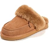 Dearfoams womens Melville Genuine Shearling Scuff