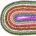RUBYCA Round Crystal Glass Beads for Jewelry Making, Supplies for Adults Necklace Bracelet Earrings Crafts (2 Strands, 8mm, Mix Colors)