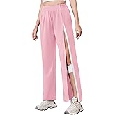 Deyeek Tear Away Pants for Women Side Slit Snap Sweatpants Loose Fit Post Surgery Casual Adaptive Clothing with Pockets