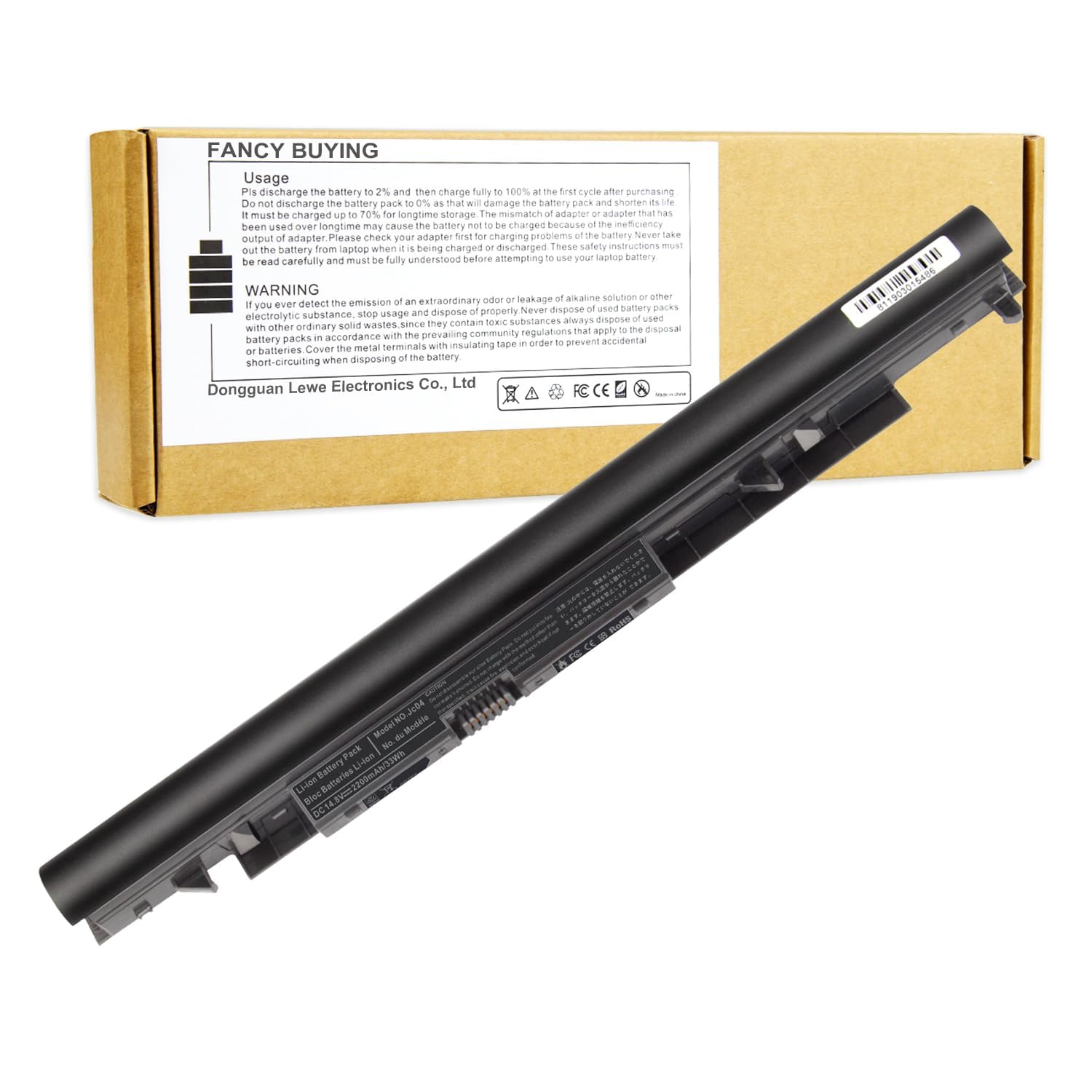 JC04 919700-850 Laptop Battery for JC03 JC04 919681-421 HSTNN-LB7V HSTNN-DB8E HSTNN-H7BX HSTNN-L67N HSTNN-PB6Y TPN-C129 TPN-C130 TPN-W129 TPN-W130 17-BS049DX 17-BS011DX 17-bs067cl 250-G6 3inr19/66