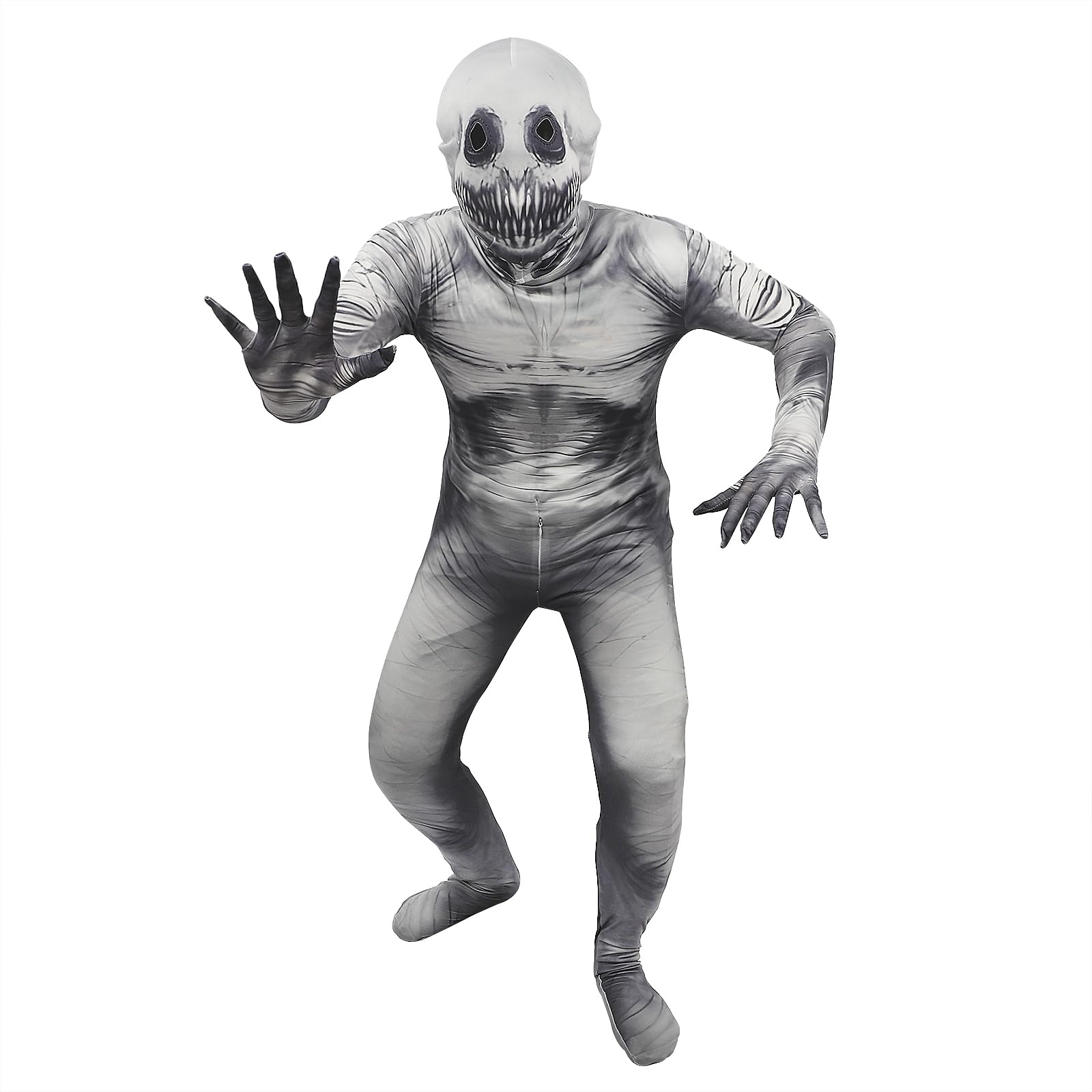 Moonlove Halloween Jumpsuit for Kids Boys Girls Skull Skeleton Zombie Ghost Demon Cosplay Roleplay Costume Jump Suit Family Outings Halloween Party Fancy Dress Outfit Overall Bodysuit