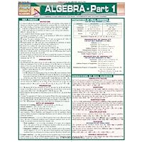 Algebra Part 1 (Quickstudy Reference Guides - Academic)