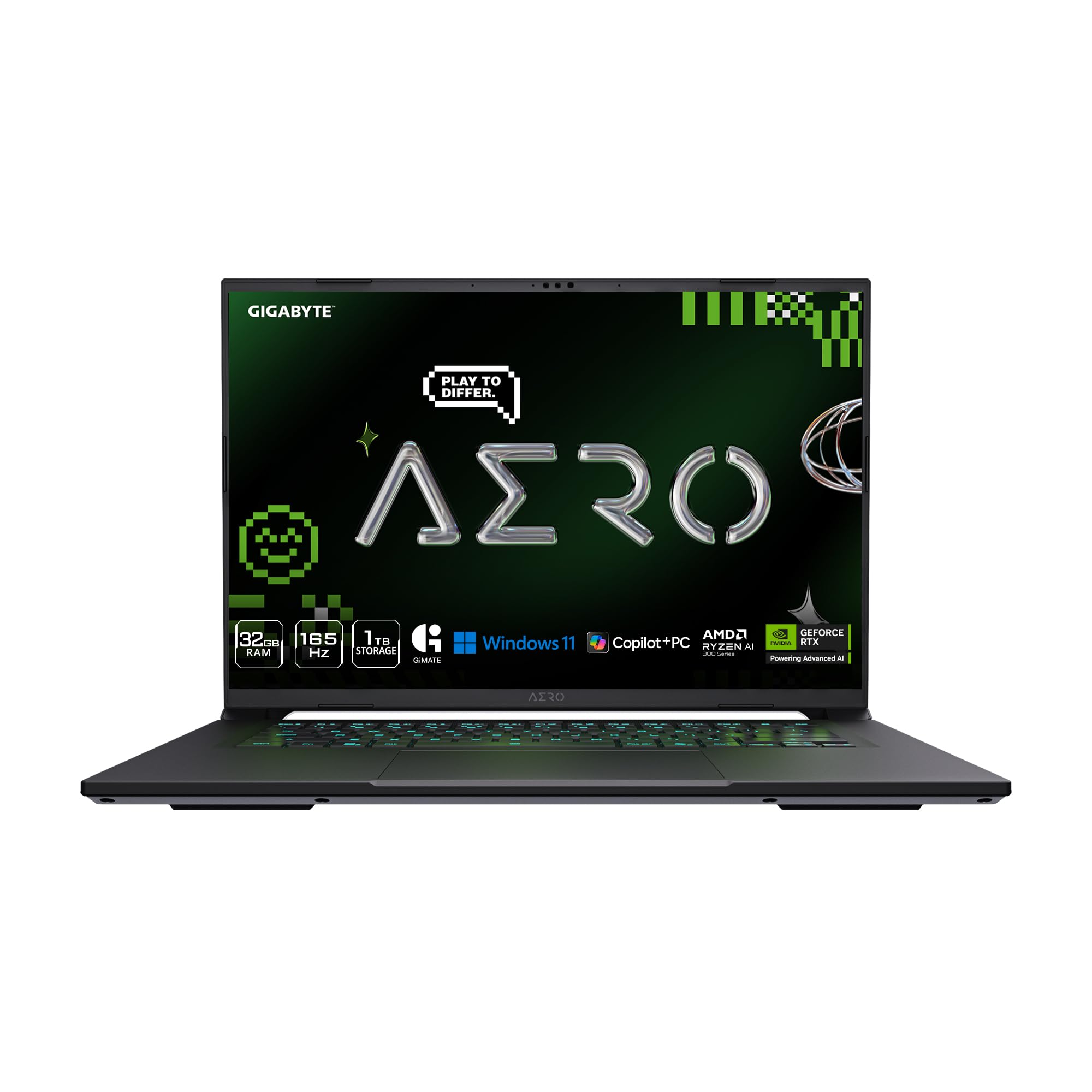 GIGABYTE AERO X16; Copilot+ PC - 165Hz 2560x1600