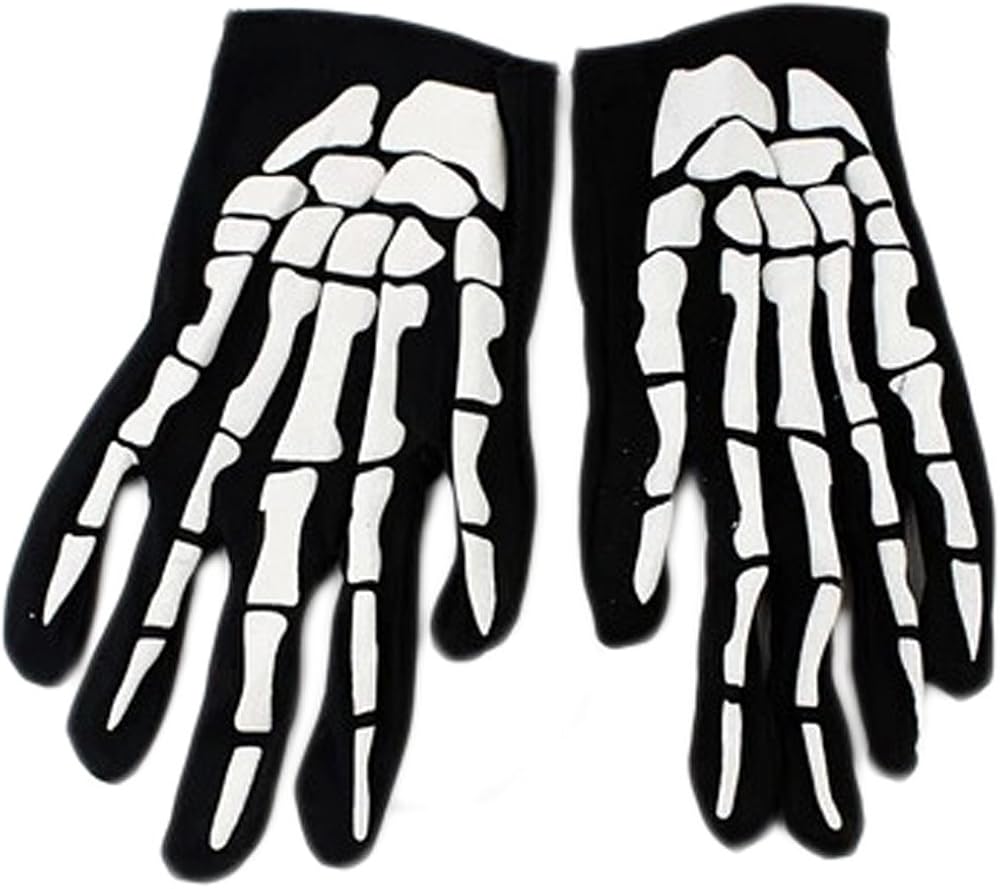 Halloween Costume Props Skeleton Gloves Clothing