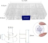 zoerbufan 20 Pcs Transparent Sewing Machine Bobbins with Storage Case view 2
