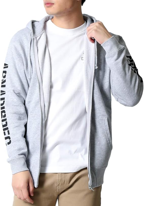 Amazon アスナディスペック パーカー メンズ 大きいサイズ スウェットジップパーカー フード ブランド ロゴ 袖プリント Assz2247 トレーナー パーカー 通販