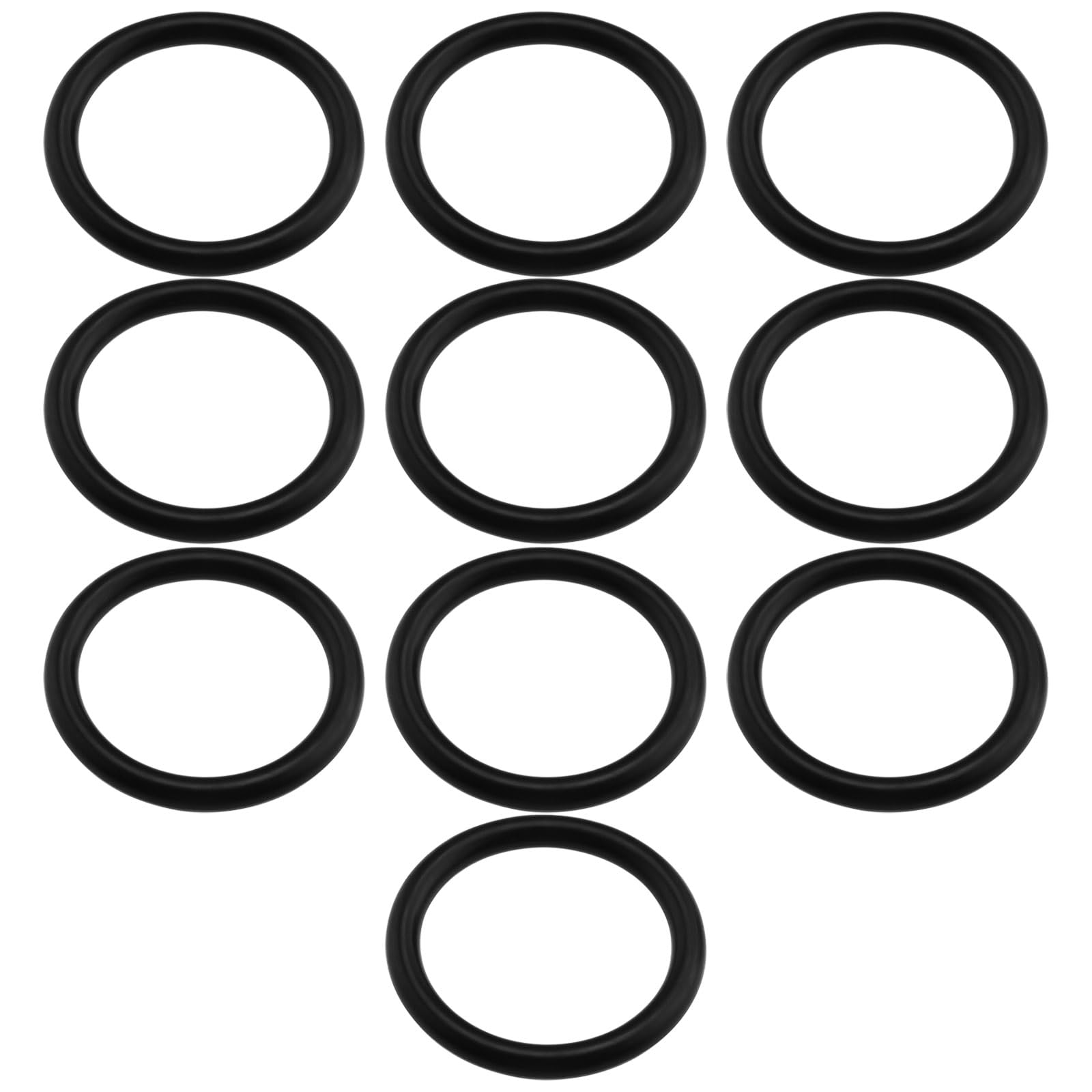 eMagTech 10Pcs Nitrile Rubber O-Rings 32mm OD 25mm ID 3.5mm Width 071099535 Compatible with Flanges Socket Mixer Compatible with Centra Compatible with Honeywell Black